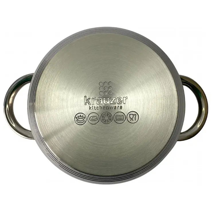 Кастрюля Krauzer Constant, со стеклянной крышкой, 18 см, 2,6 л (78006) - фото 2