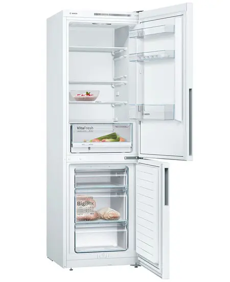 Холодильник Bosch KGV36UW206 186х65х60см 2 двері холодильне відділення 215 л морозильне відділення 94 л A+ ST Білий (KGV36UW206) - фото 2
