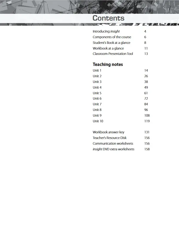 Insight: Upper Intermediate Teacher's Book Teacher's Resource MultiROM Pack - фото 3