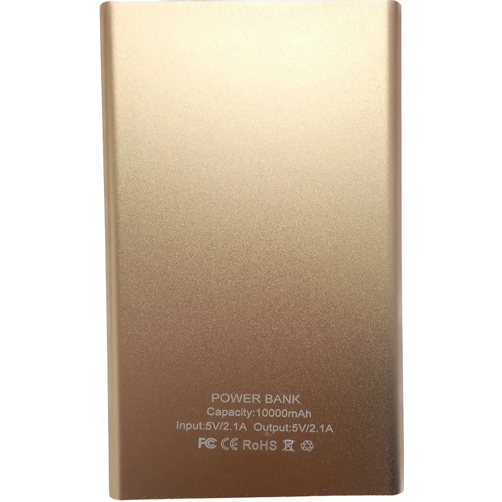 УМБ Power Bank Pineng 9800mAh повербанк зовнішній акумулятор Gold (11245) - фото 5