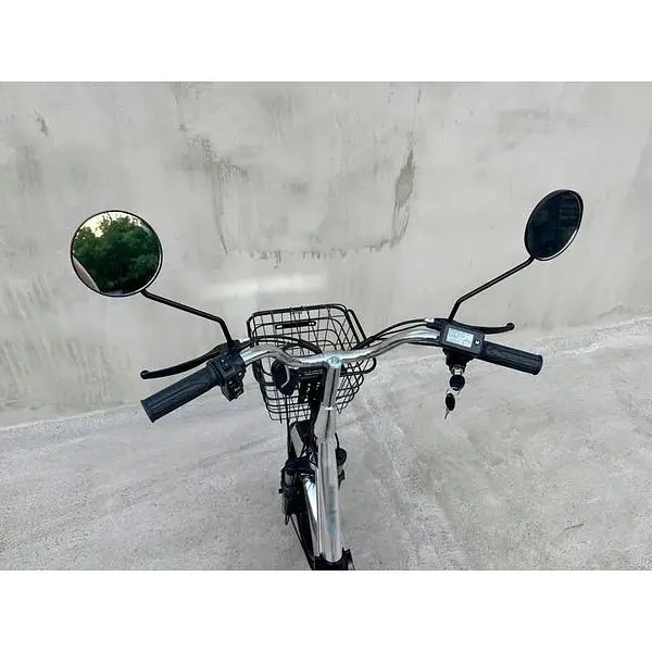 Електровелосипед E-scooter V12 двомісний 18 дюймів 600W 48V 16Ah + вантажний посилений багажник - фото 7