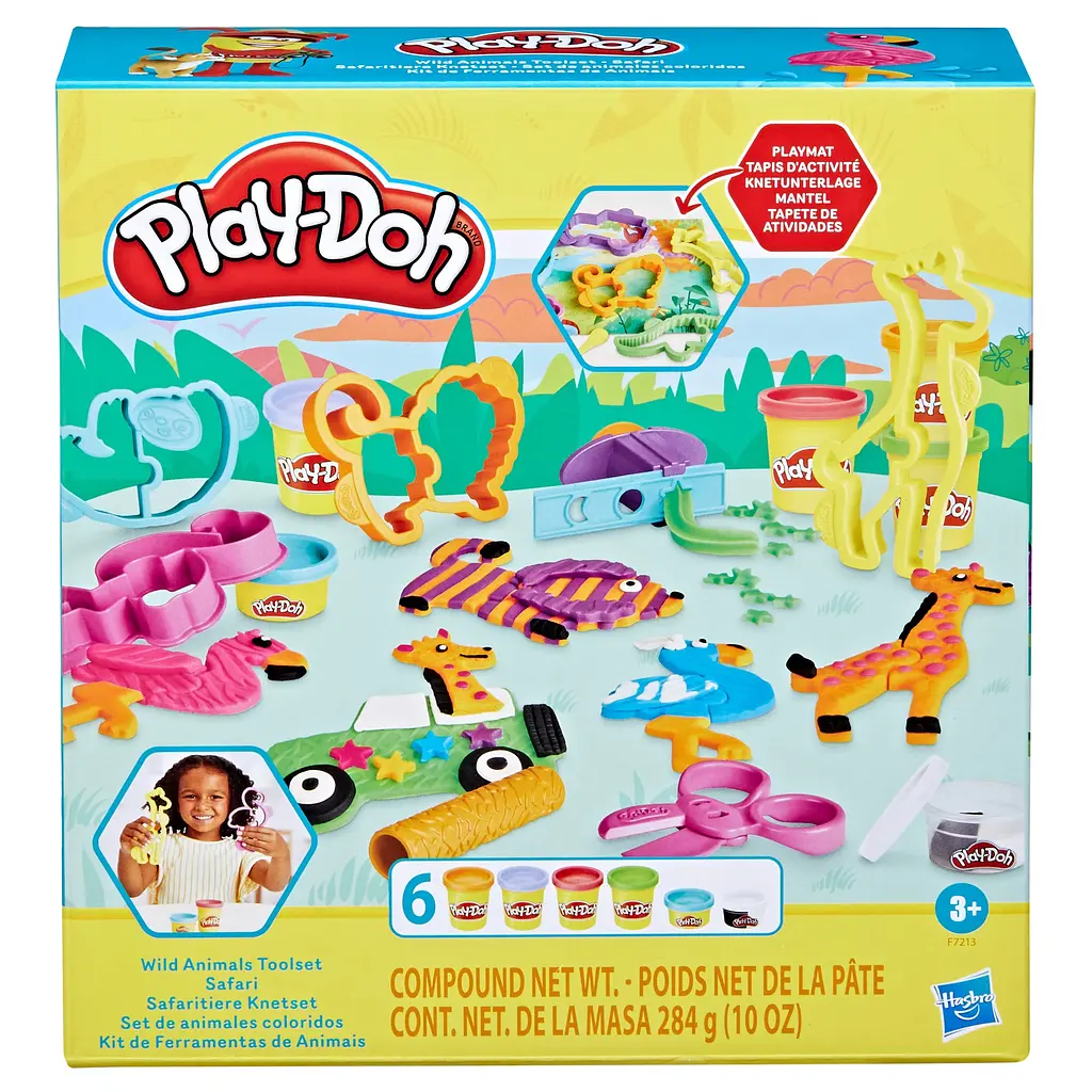  Набір для творчості Play-Doh з масою для ліплення Сафарі (F7213) - фото 4