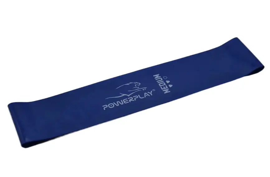 Гумка для фітнесу PowerPlay 4114 Mini Power Band Medium 1 мм Синя (7.5 кг) (PP_4114_Blue_Medium) - фото 3