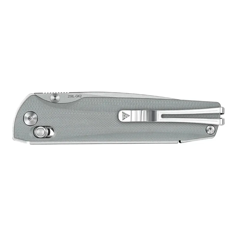 Ніж складаний туристичний SRM Terrier 258L-GK2 140Cr G10 92,6 мм сірий - фото 7
