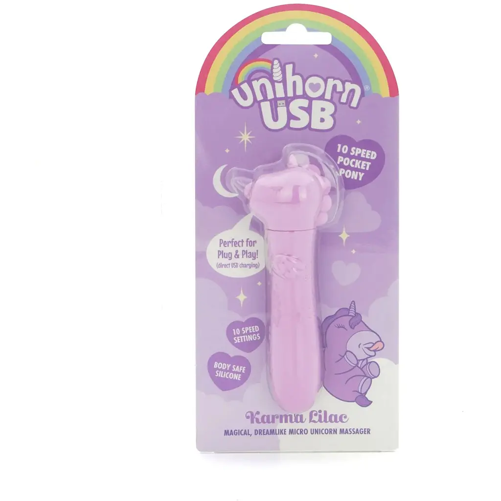 Вибропуля Unihorn USB Bullet - Karma Lilac - фото 6