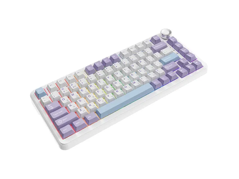 Клавіатура Ajazz AK820 MAX Magnetic Switches Purple/White/Blue (AK820MAX-WM-PWB) - фото 2