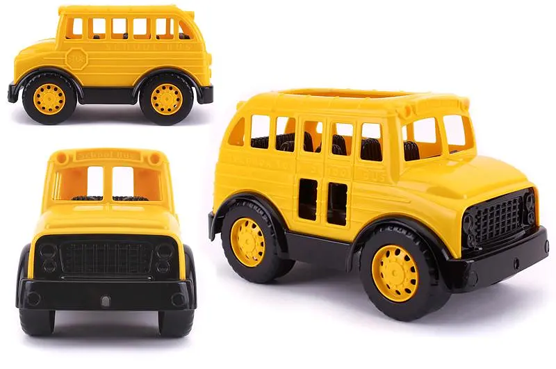 Іграшковий шкільний автобус пластиковий жовтий 7136 ТЕХНОК