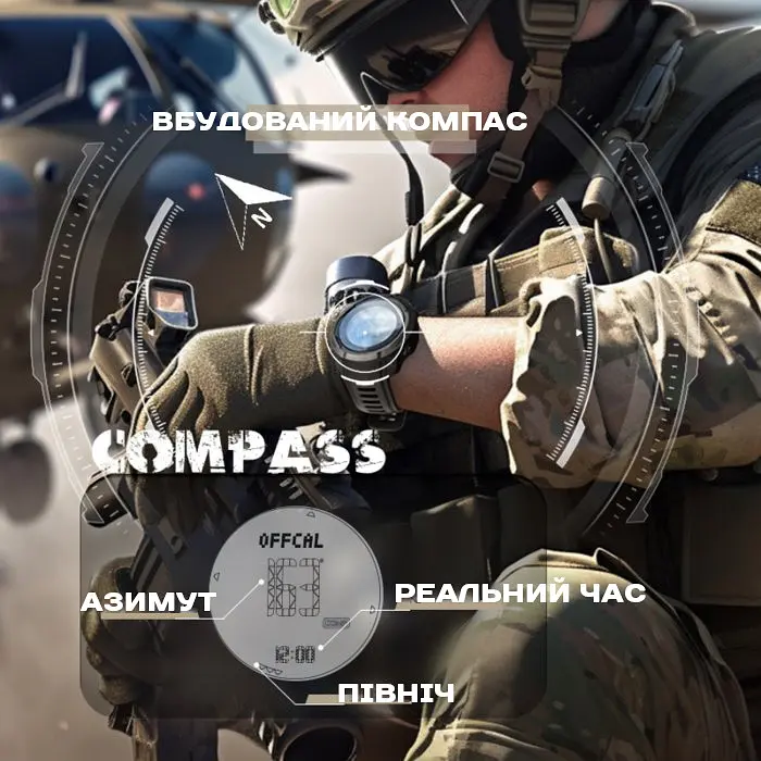 Годинник North Edge Vertico з компасом - фото 4
