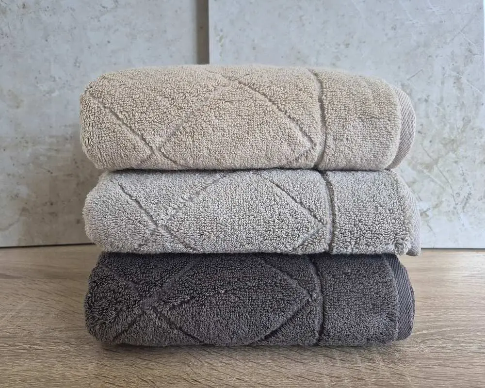 Набір турецьких махрових рушників Cestepe MicroCotton Premium 3 штуки 50x90 Eva 2 щільність 600 г/м2 - фото 3