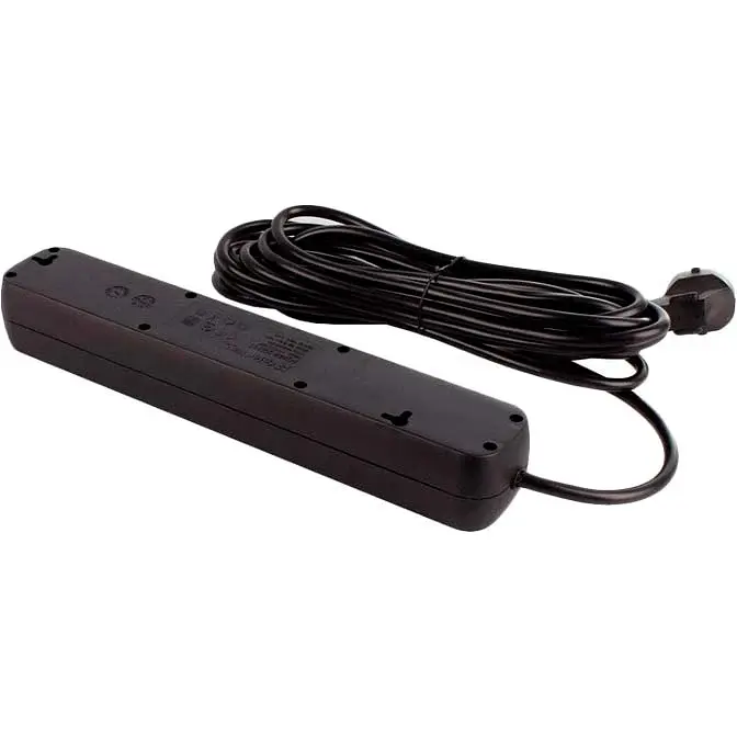 Мережевий фільтр-подовжувач ColorWay CW-PSEA55BK 5 розеток 5 м Black - фото 4