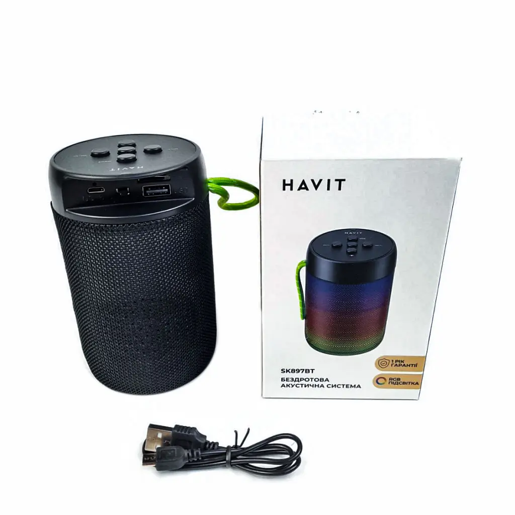 Акустична система Havit HV-SK897BT RGB Black (HV-SK897BT) - фото 4