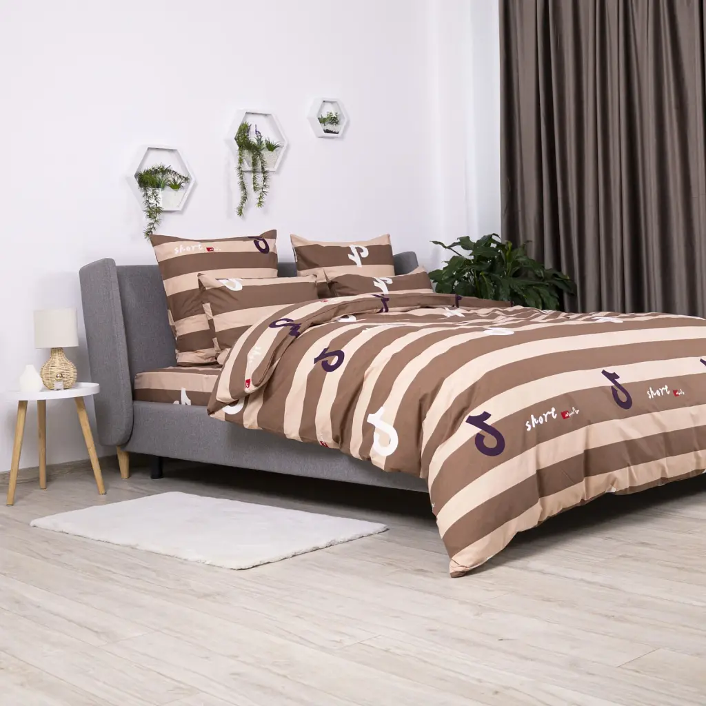 Постільна білизна ТЕП Soft Dreams Line Brown 70x70 євро бязь коричнева - фото 4