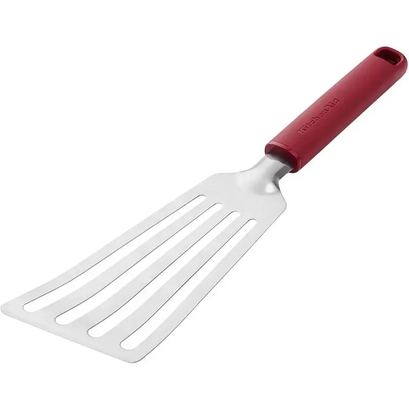 Лопатка з прорізами KitchenAid Classic, 31,5 см, червоний (KHA024OHEREG) - фото 2