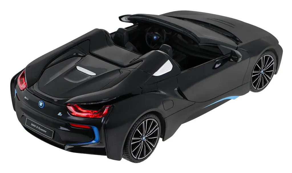 Машинка RASTAR BMW i8 Roadster на дистанционном управлении + пульт 2,4 ГГц 1:12 черный 95500 - фото 5