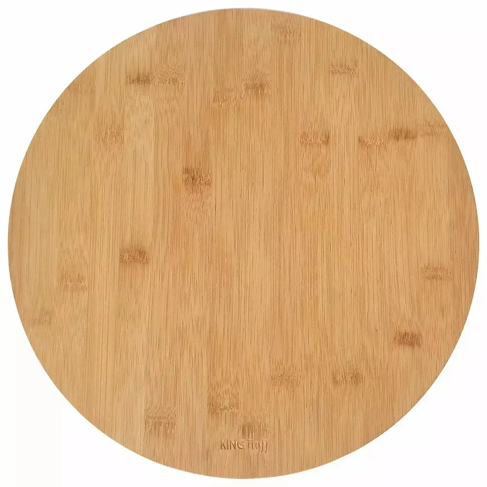 Дошка обробна бамбукова кругла KingHoff KH-1566 35х35 см - фото 5