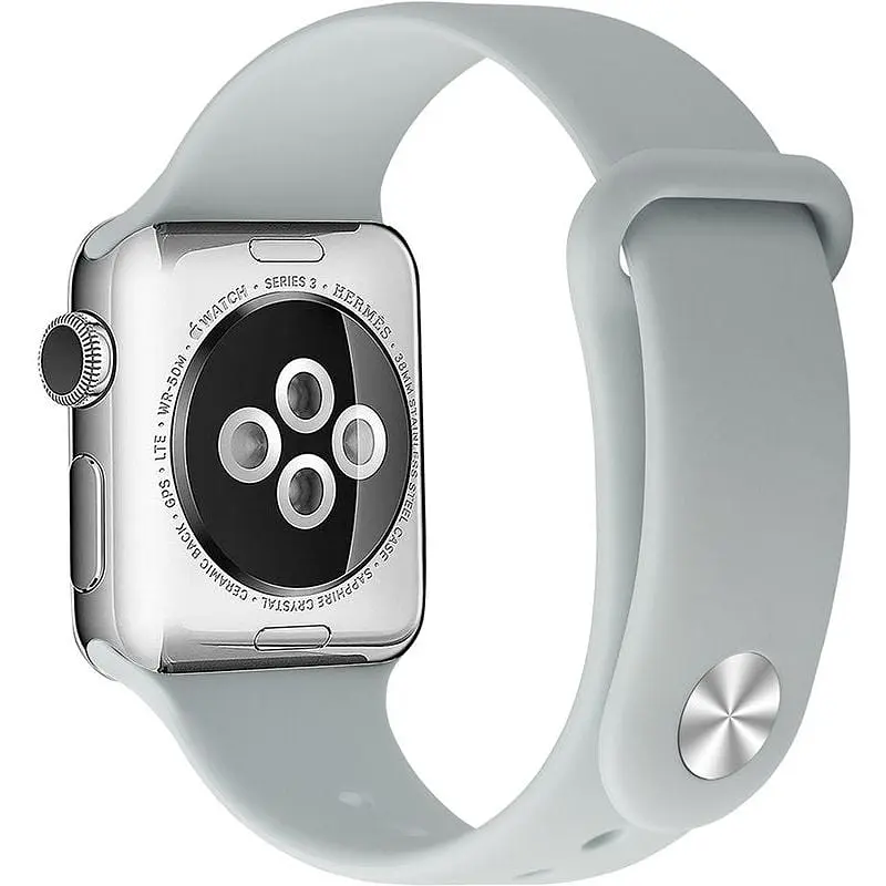 Ремешок Uwatch Silicone Strap for Apple Watch 42/44 mm Soft White - фото 2