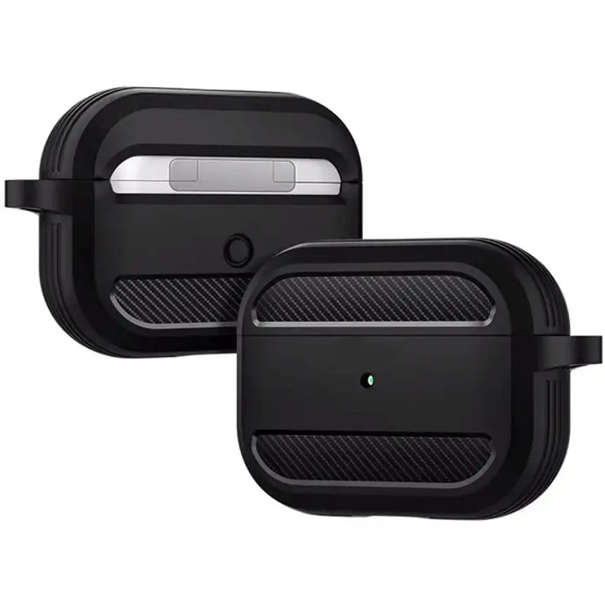 Силіконовий чохол Primo Rubber для навушників AirPods 3 (MME73) Black - фото 2