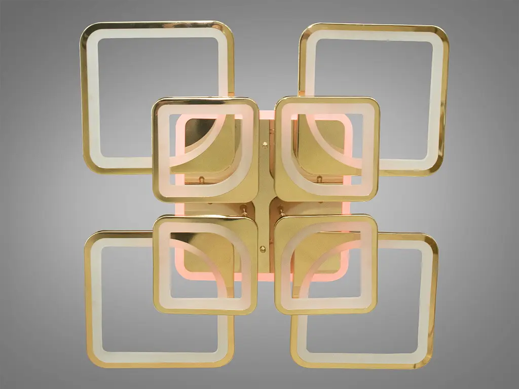 Светодиодная люстра смарт светильник с пультом, LED подсветкой. - фото 4