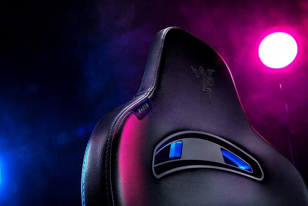 Razer Крісло Enki ПУ шкіра, 4D-Armrests, чорний - фото 6