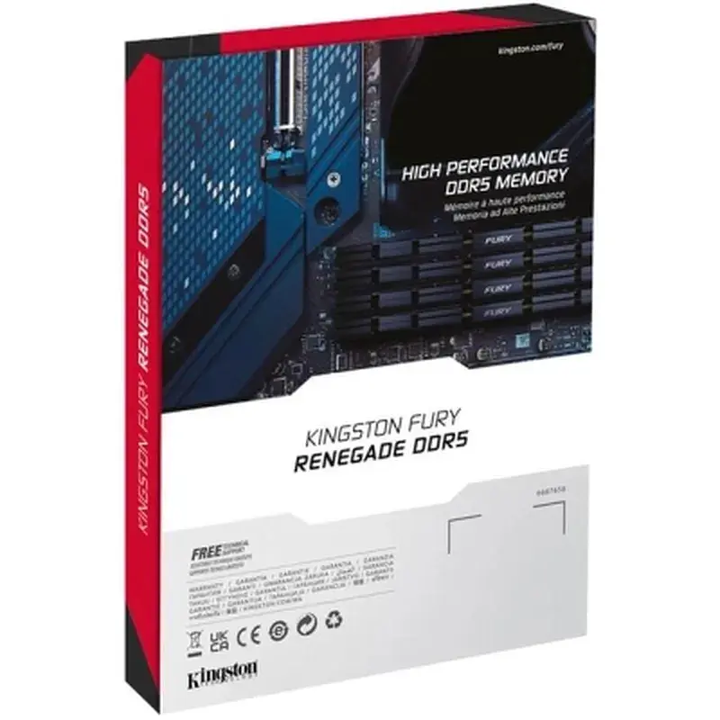 Модуль пам'яті для комп'ютера DDR5 48GB 6000 MHz Renegade Silver XMP Kingston Fury (ex.HyperX) (KF560C32RS-48) - фото 8