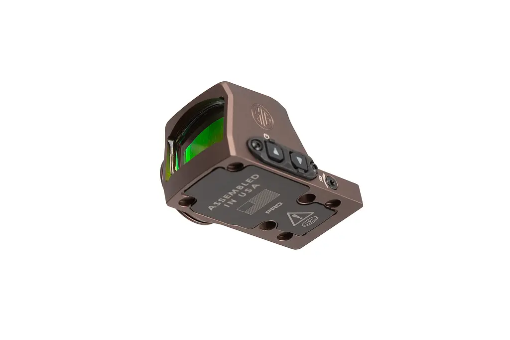 Приціл коліматорний Sig Optics ROMEO-X PRO FOOTPRINT, OPEN, 2 MOA DOT&32 MOA CIRCLE, FDE - фото 8