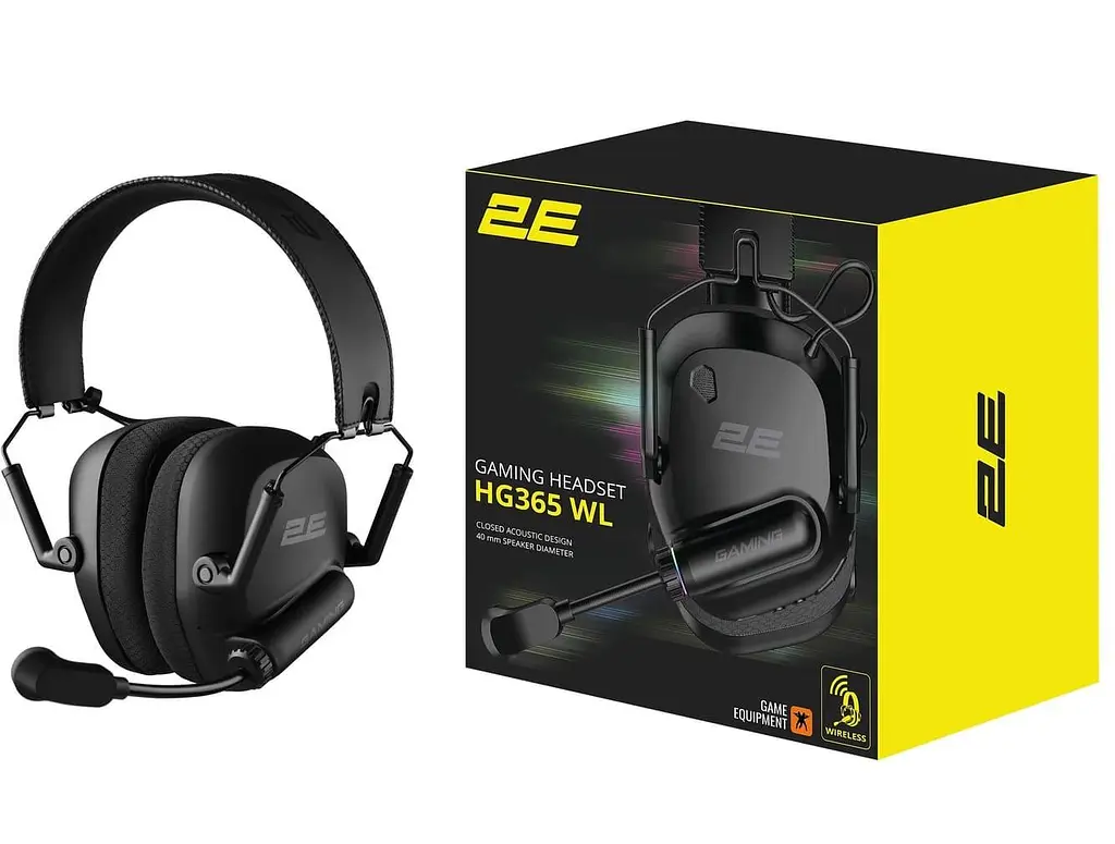 Ігрова гарнітура 2E GAMING HG365 BT/WL Black (2E-HG365BK-WL) - фото 11