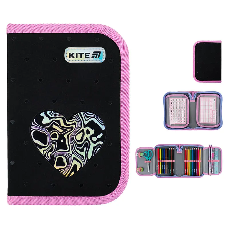Пенал Kite Love is чорний (K25-622H-3) - фото 2