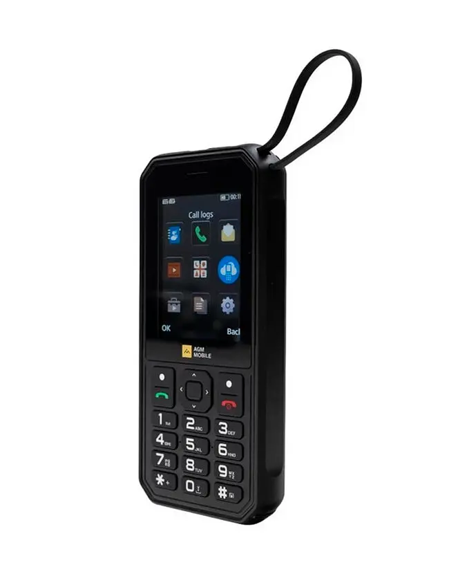 Кнопковий телефон AGM M11 4G Black (Клавіатура з кирилицею) - фото 2