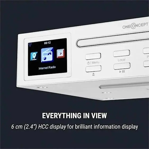 Кухонне інтернет-радіо OneConcept Streamo Chef White (10034051) - фото 4