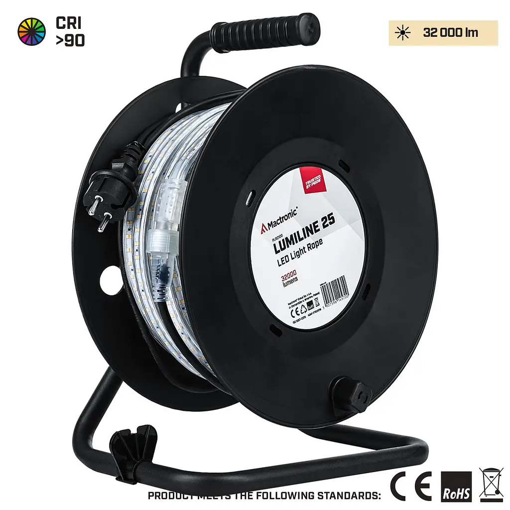 Стрічка світлодіодна Mactronic Lumiline 25 32 000 Lm 90 CRI 25 м IP65 Чорний - фото 3