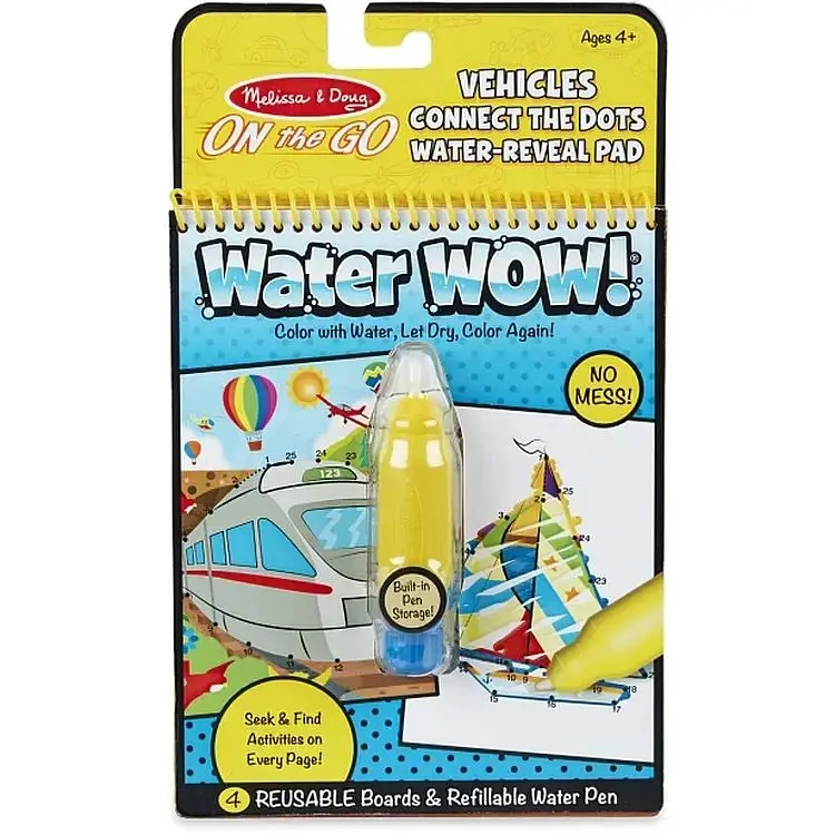 Розмальовка по крапкам Melissa & Doug Транспортні засоби водна чарівна (MD31951)