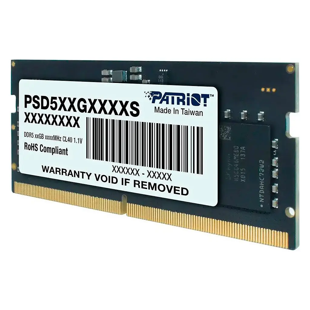 Модуль пам'яті для ноутбука SoDIMM DDR5 8GB 4800 MHz Patriot (PSD58G480041S) - фото 2