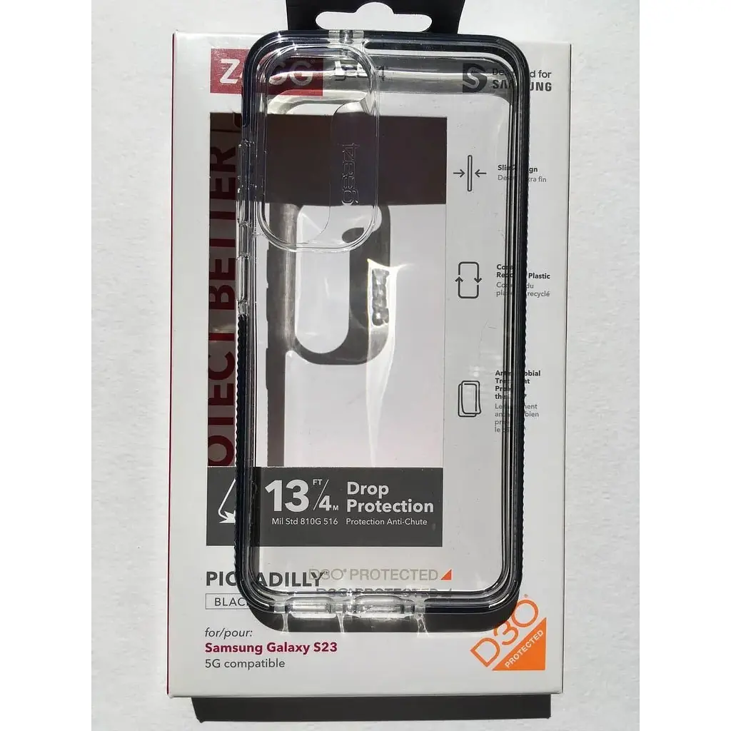 Противоударный чехол Gear4 Piccadilly для Samsung Galaxy S23 (6.1") Black (702010955) - фото 2