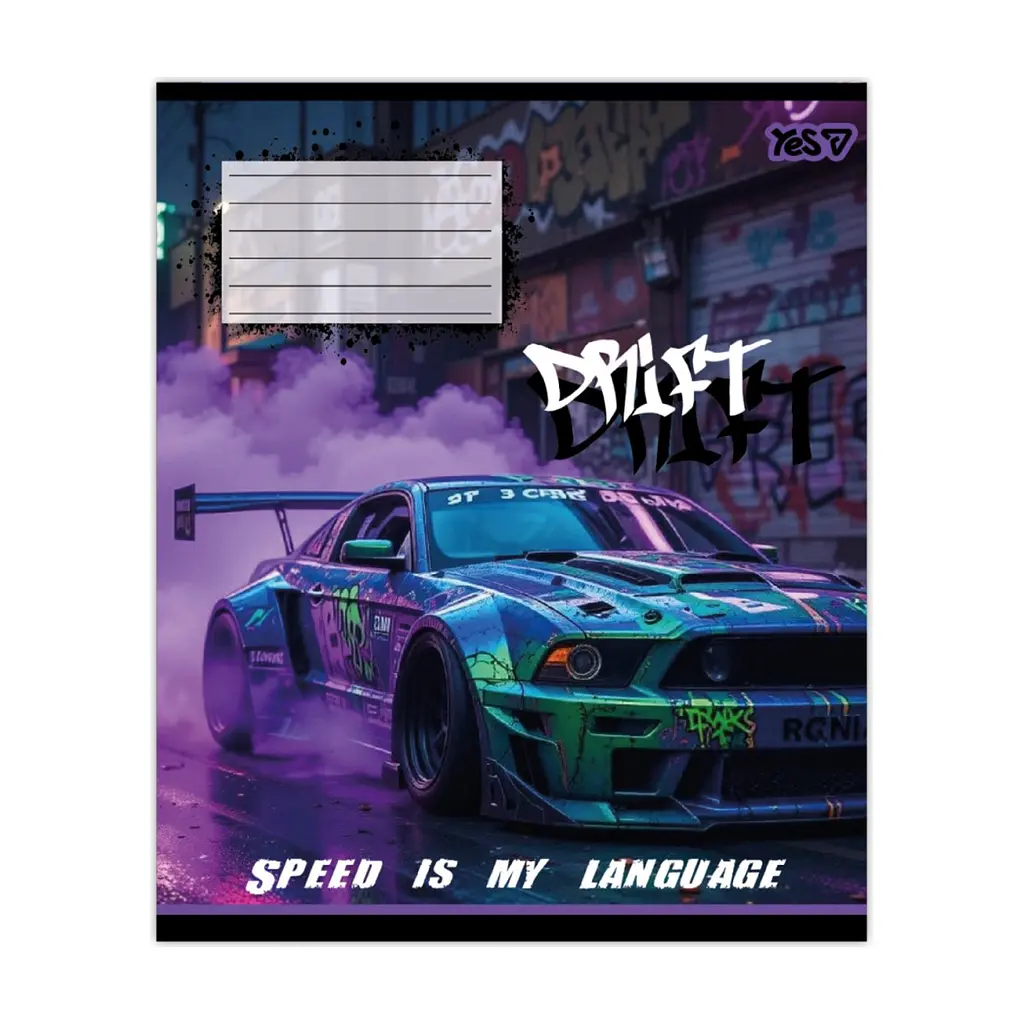 Зошит Yes Drift А5 24 аркуша лінія (768885), в асортименті - фото 2