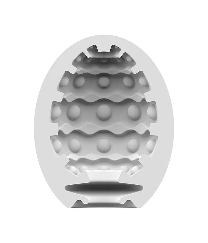 Мастурбатор яйце Satisfyer Egg Single Bubble білий - фото 2