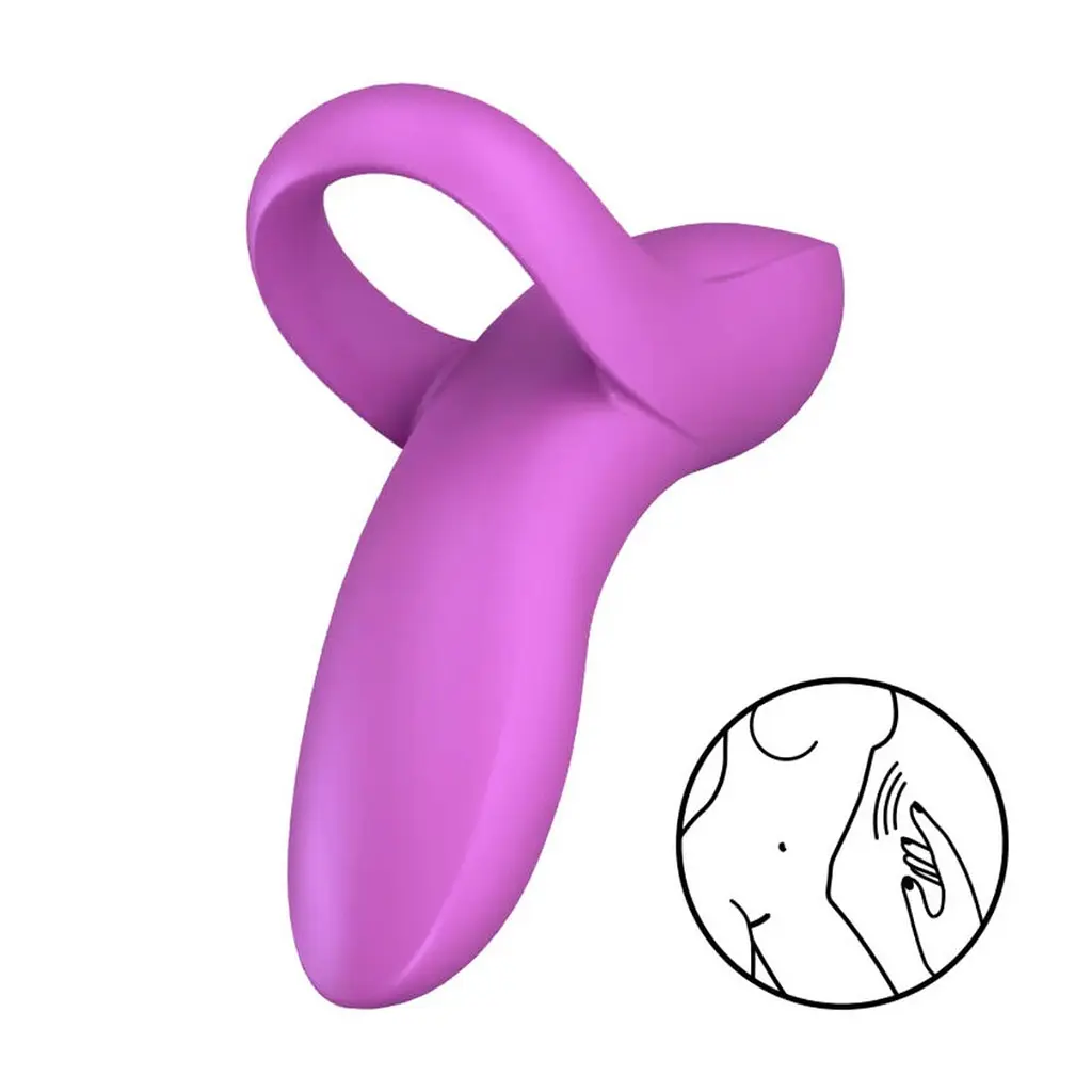 Вибратор на палец Satisfyer Bold Lover 9.3 см (розовый) - фото 5