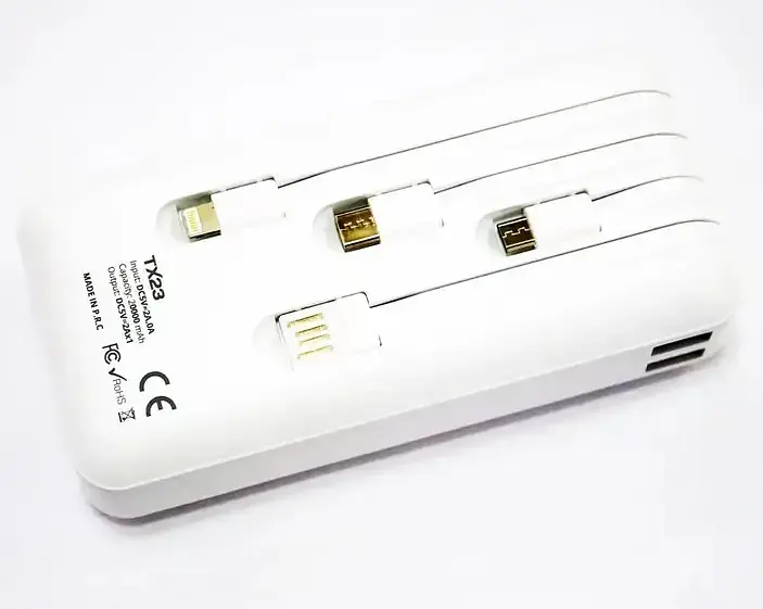 Внешний портативный аккумулятор Sertec Power Way TX23 20000 mAh (Белый) - фото 8