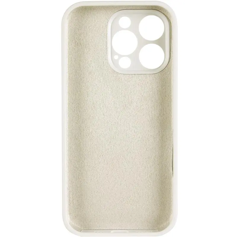 Чехол Epik Silicone Case Full Camera Protective (AA) для Apple iPhone 15 Pro Max (6.7) Бежевый / Antique White - фото 3