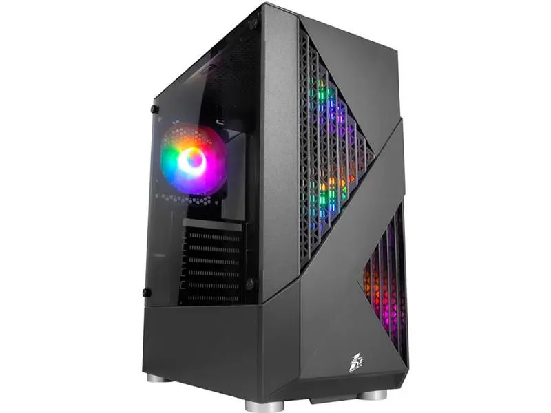 Корпус 1stPlayer F3-A-BK-4F1 Black