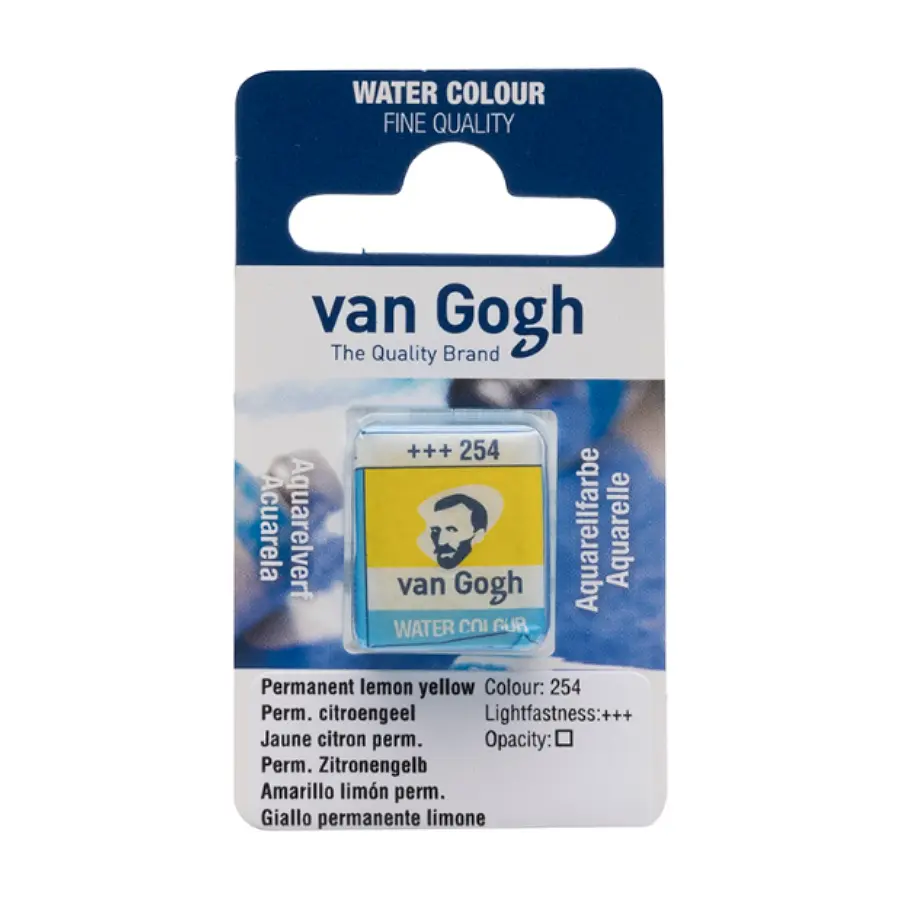 Фарба акварельна Van Gogh (254) Перм. лимонний світлий кювета Royal Talens (8712079419059)
