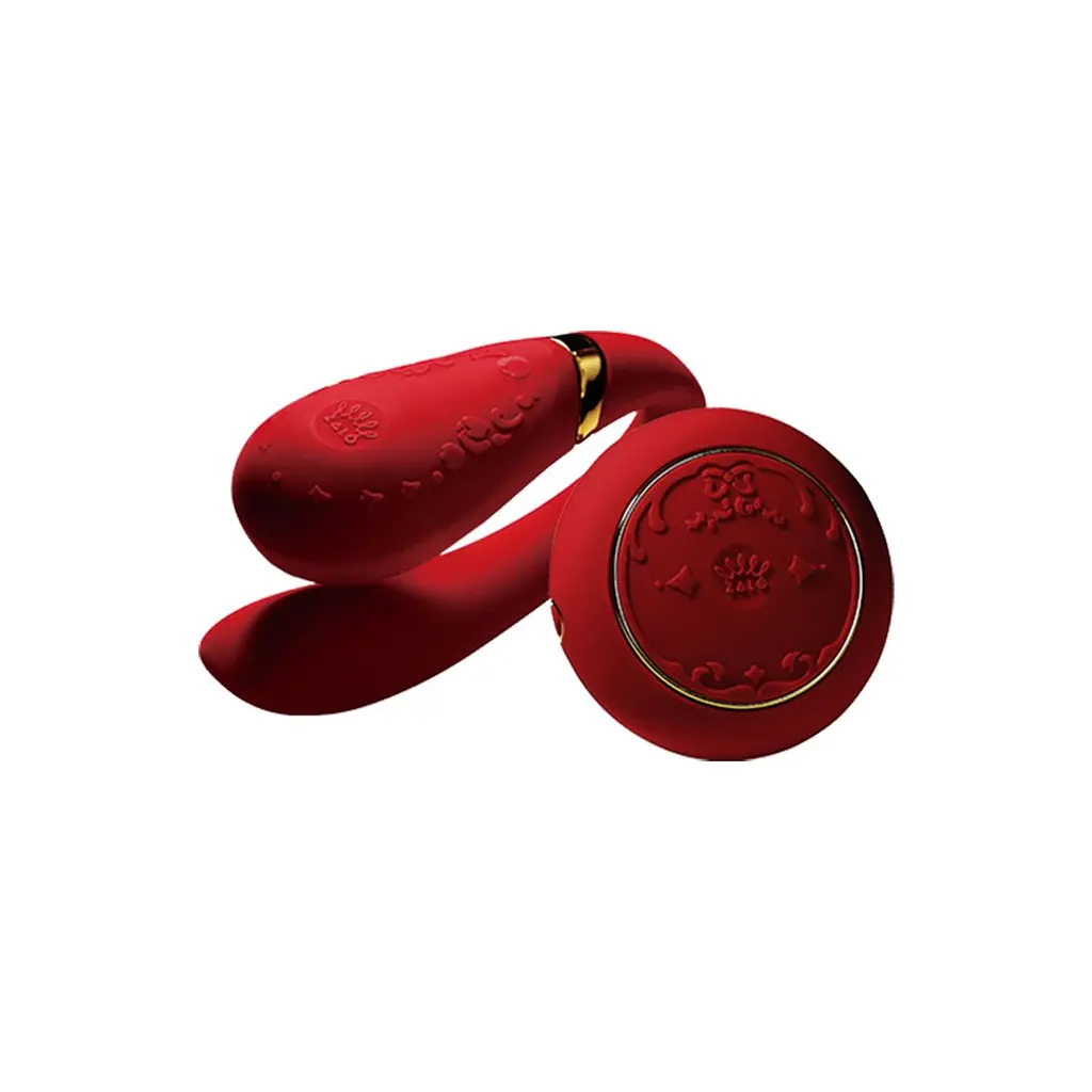 Смартвібратор для пар Zalo Fanfan Bright Red з пультом ДК