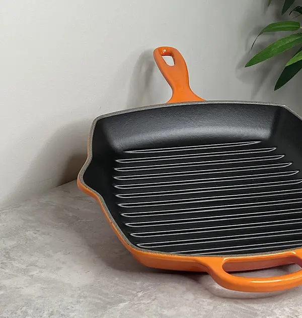 Сковорода-гриль Le Creuset Square Grillet 26 см вогняна 20183260900422 - фото 3