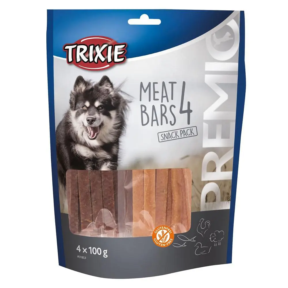 Ласощі для собак Tixie PREMIO 4 Meat Bars 4 x 100 г (курка, качка, баранина, лосось) - фото 2