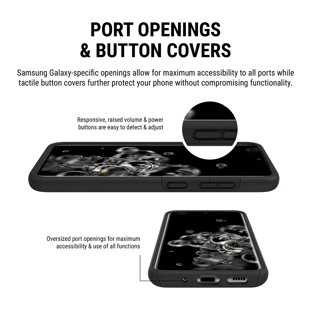 Протиударний подвійний чохол Incipio DualPro SA-1056-BLK для Samsung Galaxy S20 5G UW Verizon (6.2") Black - фото 6