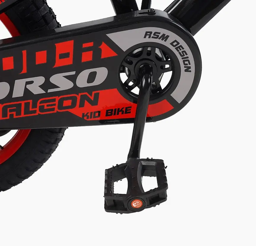 Велосипед 2-х колёсный Corso Falcon 16" FL-16360 стальная рама, дисковые тормоза, доп. колёса, звонок, корзина, собран на 85%, в коробке - фото 5