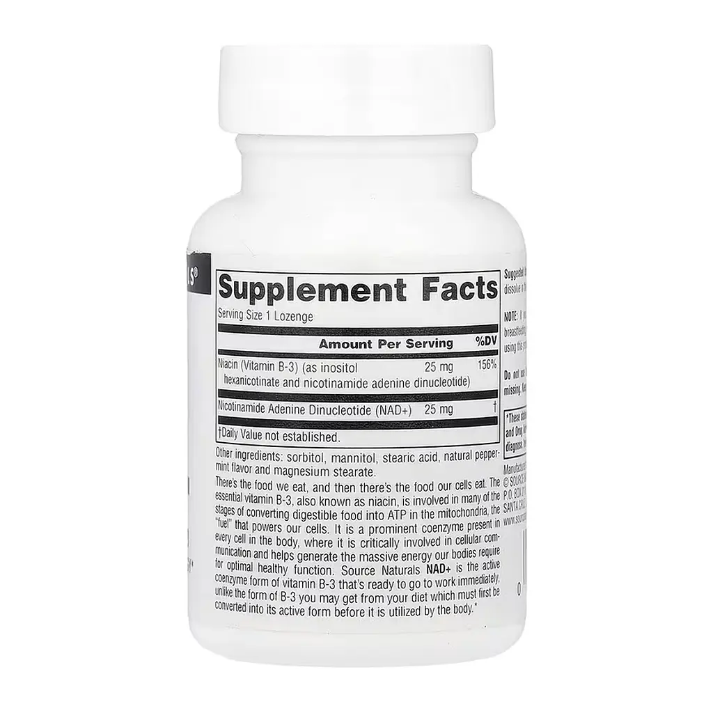 NAD+ Coenzymated™ B-3 - 30 Lozenges - фото 2