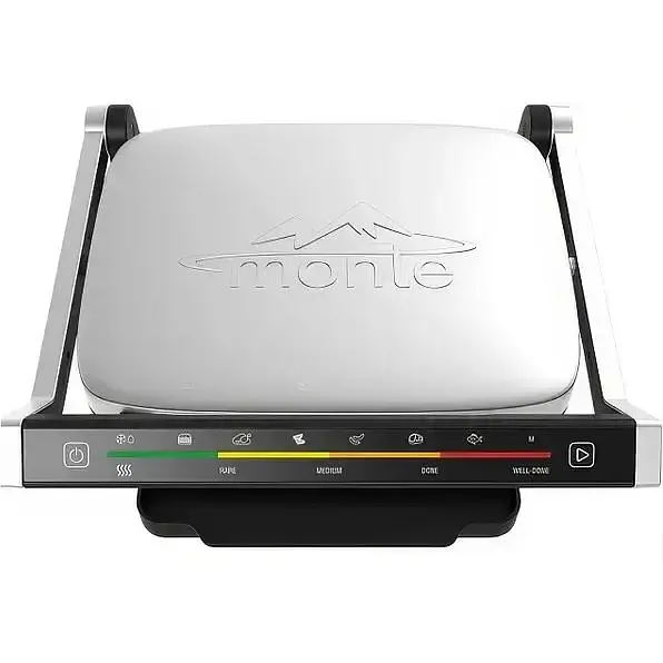 Прижимной гриль Monte MT-3307 2000W с антипригарным покрытием - фото 2