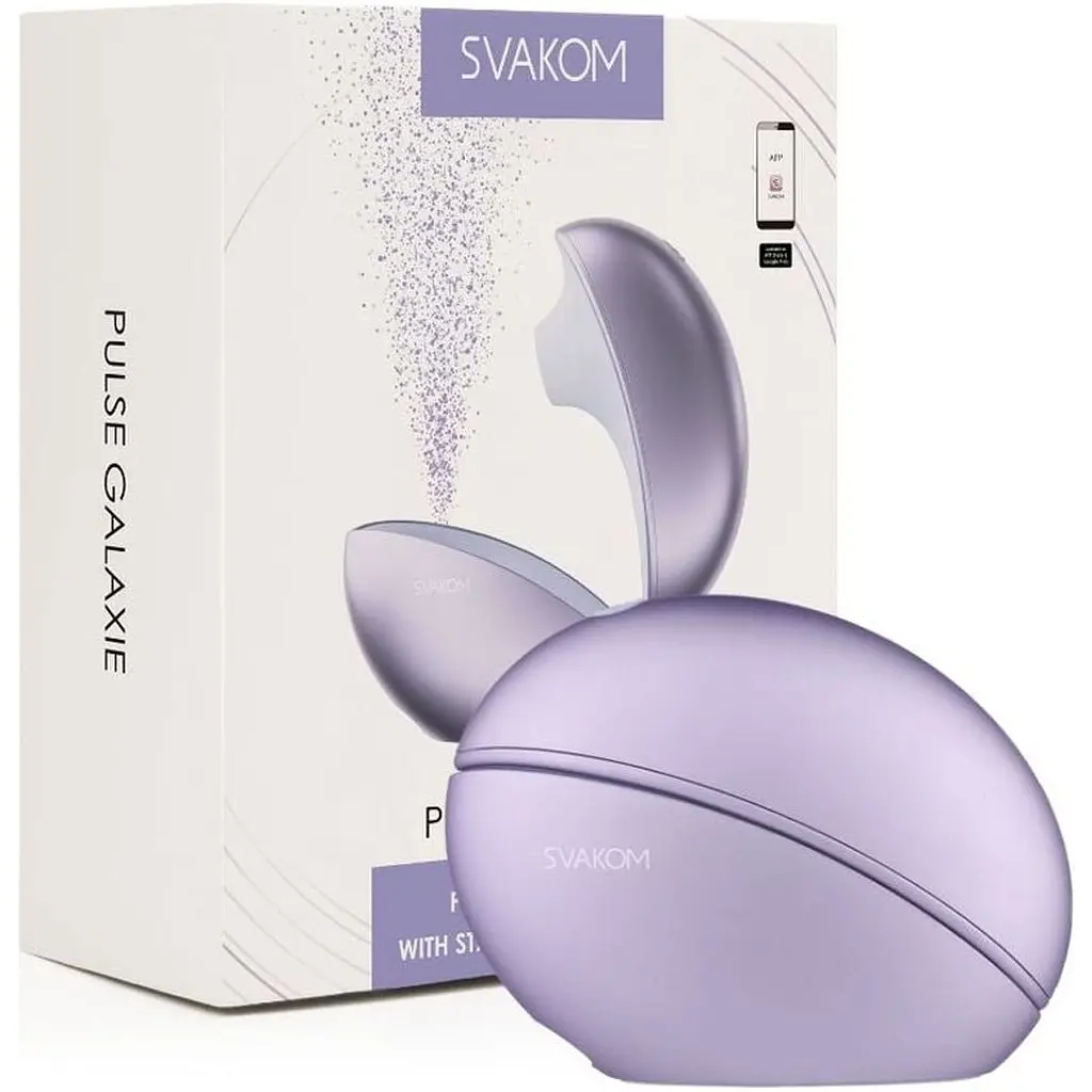 Вакуумний стимулятор Svakom Pulse Galaxie Metal Lilac (SO9679) [108376] - фото 9