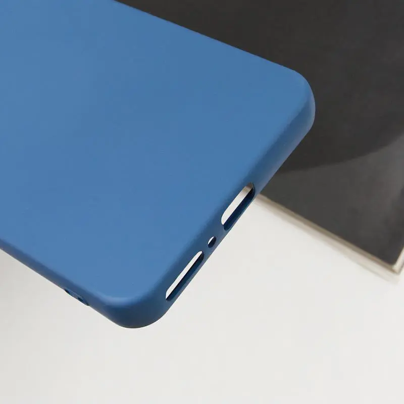 Чехол TPU GETMAN Liquid Silk Full Camera для Xiaomi Redmi Note 13 Pro 4G / Poco M6 Pro 4G / Note 14S Синий / Navy Blue - фото 3
