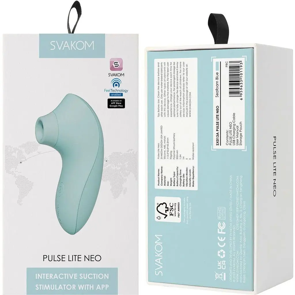 Вакуумний стимулятор Svakom Pulse Lite Neo Зелений - фото 6